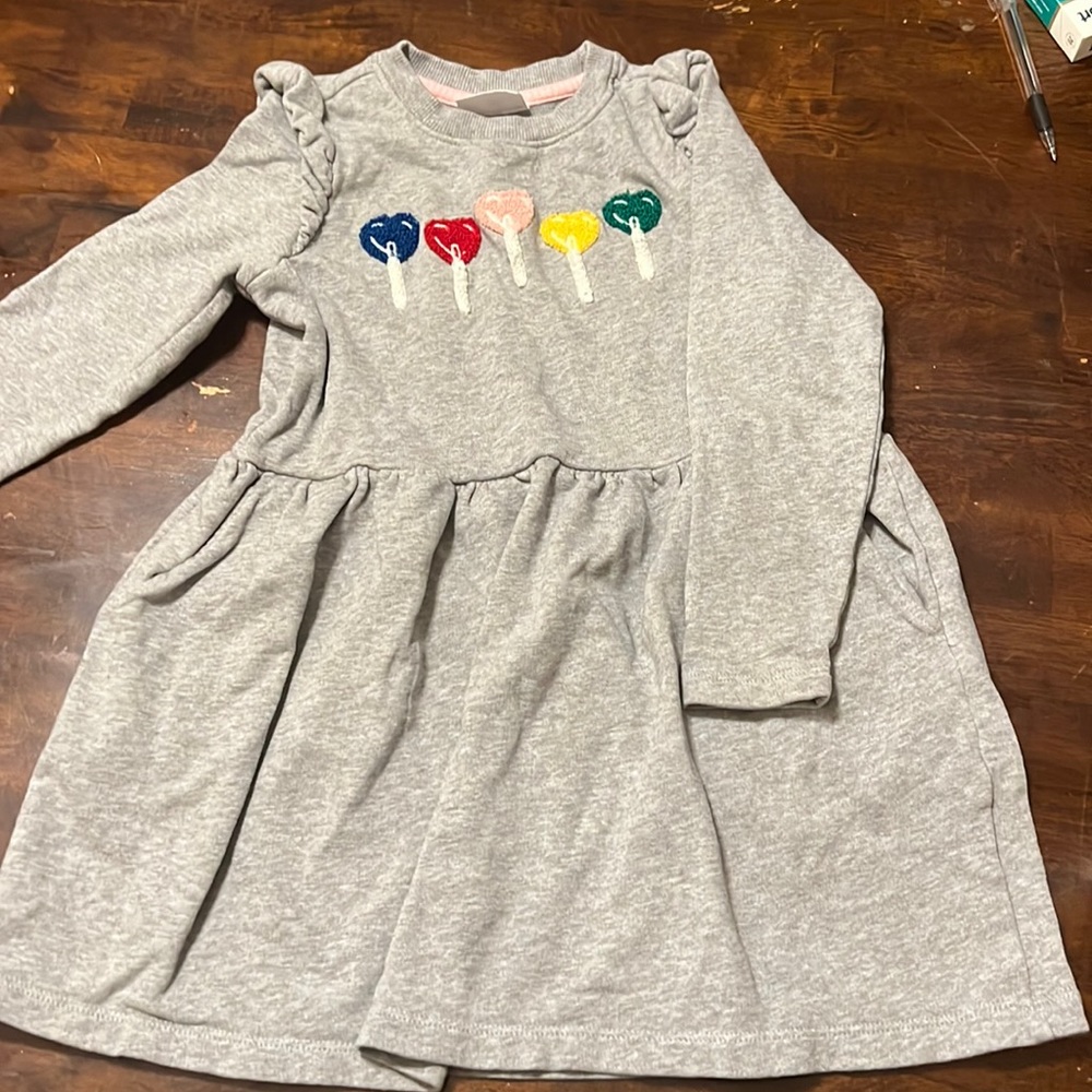 Hanna Anderson gray kids dress